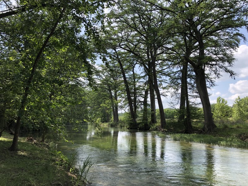 Casa del Rio cypress-lined river